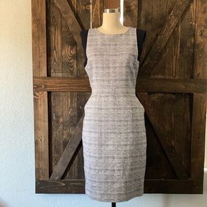 J. Crew Navy and Gray Sheath Dress
